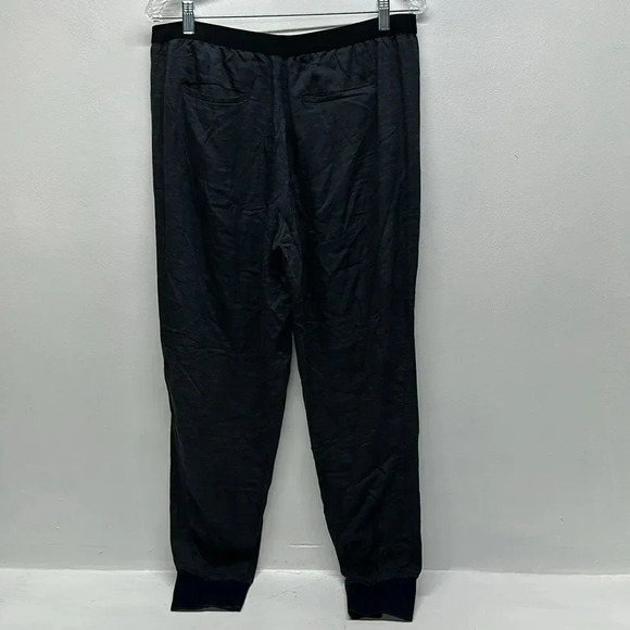 Vince Jogger Pants Elastic Waist Pull On Pockets Modal Marbled Black Size Large - Picture 5 of 9